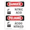 Signmission Safety Sign, OSHA Danger, 5" Height, Bilingual Spanish OS-DS-D-35-VS-2032 - alternate 1